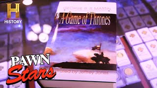 Pawn Stars SUPER RARE Game of Thrones Book is the HOLY GRAIL of Fantasy Season 16 [upl. by Desirea938]