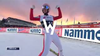 New World Record INCREDIBLE skijump by Stefan Kraft  2535 meters in Vikersund [upl. by Salocin]