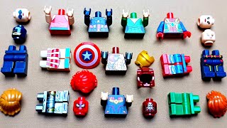 MINIFIGURES TOYS ASSEMBLE CAPTAIN AMERICA IRONMAN MS AMERICA SPIDERMAN UNOFFICIAL [upl. by Flodnar322]