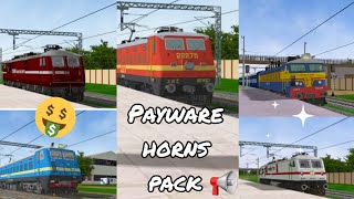 New Realistic High Quality Horns Pack for MSTS IndianRailways [upl. by Gant218]