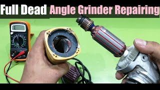 Angle Grinder Repair Hindi angle grinder field coil winding angle grinder switch repair Urdu Hind [upl. by Illom59]