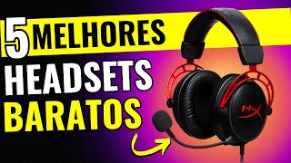 TOP 5 MELHORES Headset Gamer BOM e BARATO Custo Benefício 2024 Áudio e Microfone INCRÍVEL [upl. by Vani]