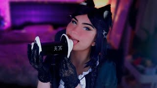 ASMR  Intense Slow Earlicks amp Kisses at the Tingle Cafe w Scratchy Glove Sounds DARK LIGHTING [upl. by Eylloh337]