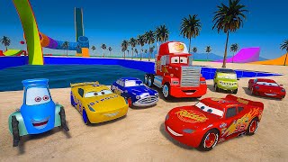 Disney Pixar Cars  Lightning McQueen Cruz Ramirez Mater Hudson Axlerod Storm Guido Mack [upl. by Mou]