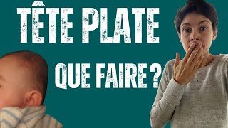 Votre bébé à la tête plate que faire Plagiocéphalie [upl. by Olympias137]