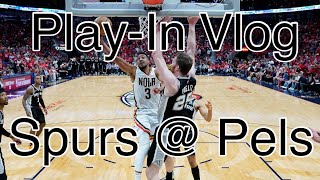 NEW ORLEANS IS A BASKETBALL CITY  Spurs  Pelicans PlayIn Game Vlog [upl. by Octavia893]