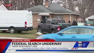 Feds local police serve search warrants at locations in Indianapolis Muncie [upl. by Metcalf996]