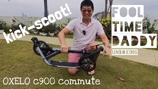 Decathlon OXELO Commute C900 Adult Scooter Unboxing and Test Ride town7town9 [upl. by Ennairol]