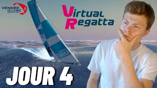 VENDEE GLOBE 2024 Jour 4 Virtual Regatta offshore [upl. by Sukram]