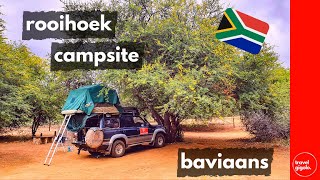 Campsite Review Rooihoek Camp Baviaanskloof Eastern CapeSouth Africa Self Drive [upl. by Simonetta]