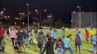 Violent soccer brawl under investigation by police [upl. by Margaret313]