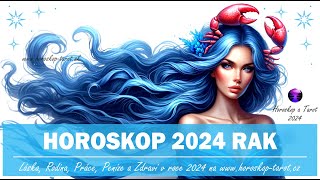 Horoskop Rak 2024  Roční Horoskopy pro znamení Rak od věštkyně  HoroskopTarotcz 2024 [upl. by Yuh]