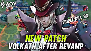 AOV  VOLKATH NEW PATCH  How to play Volkath after Revamp  ARENA OF VALOR [upl. by Ahseyn609]