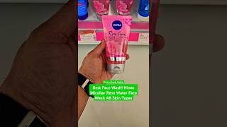 Nivea Micellar Rose Water Face Wash All Skin Types  shorts nivea facewash skincare [upl. by Walt20]