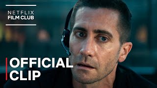 Jake Gyllenhaal in THE GUILTY  Official Clip  Netflix [upl. by Beetner801]