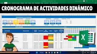 Cronograma de Actvidades en Excel [upl. by Effy]