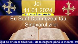 Rugăciunea Tatăl Nostru Crezul Sinaxarul zilei de 11012024 și Cele 10 Porunci Dumnezeiești [upl. by Colly]