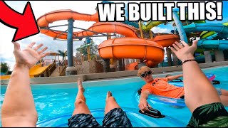 We Built A Billionaire Backyard Waterpark  24 Hour Challenge [upl. by Anawyt543]