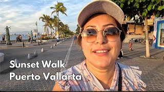 Puerto Vallarta Malecon ✨ Zona Romantica Sunset Walk February 2024 [upl. by Kenzi]