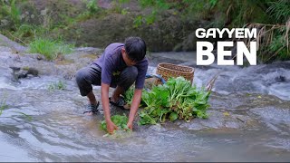 Harvest choy sum and catch tilapia in the fishpond  Cook sinigang and ginataan Gayyem Ben [upl. by Feer]