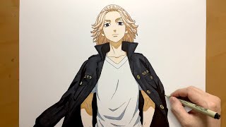 How to Draw Sano Manjiro from Tokyo Revengers  step by step  Easy to draw  draw anime  Mikey [upl. by Mcquillin]