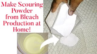 How to make Scouring Powder from Bleach Production to remove tough Stains from Pots and Plates [upl. by Farica]