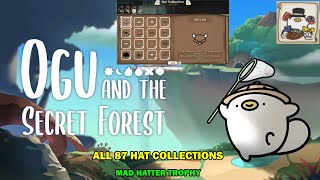 Ogu and the secret forest walkthrough  All 87 hat collections  Mad hatter trophy [upl. by Horwitz]