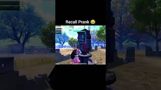 Recall Prank پبجیموبائل پبجی [upl. by Eened921]