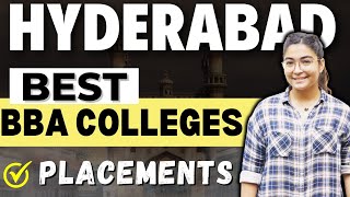 Top 10 BBA Colleges in Hyderabad 🔥 Placements Insights 💵 [upl. by Atiuqehc]