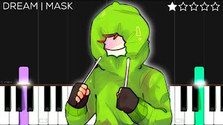 Dream  Mask  EASY Piano Tutorial [upl. by Aram]