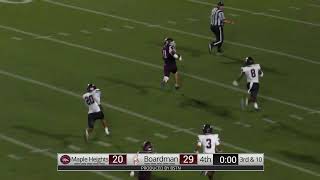 Boardman Football VS Maple Heights September 13 2024 [upl. by Pepi915]