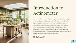 Schematic diagrams and principle of working of actinometer [upl. by Thorstein434]