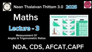 Trigonometric identities  lecture3  Maths in English for defence exams like NDACDSAFCATCAPF [upl. by Quarta]