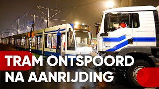 Botsing op trambaan IJburglaan 28102024 Amsterdam [upl. by Inram]