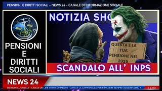 🔴aumenti pensioni 2025 notizie scandalo INPS [upl. by Helli]