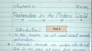 Class 9 history chapter 5 Pastoralists in Modern world with notes part 2 [upl. by Essy]