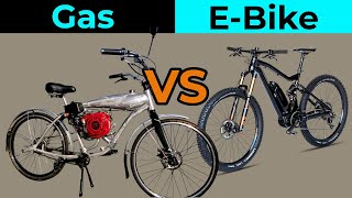 Motorized Gas Bikes VS EBikes [upl. by Teplica338]