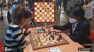 Chess Queen Kosteniuk vs Indian princess Vaishali  World Blitz 2021 [upl. by Aimar]