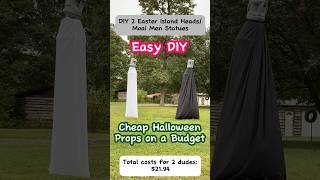 Cheap Outdoor Halloween DecorationsEaster Island Head Props halloween diy craft cheap easy [upl. by Cyprio346]