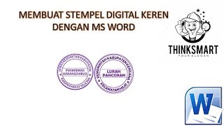 DETAILCARA MUDAH BUAT STEMPEL DIGITAL DI MS WORD [upl. by Anauqaj]