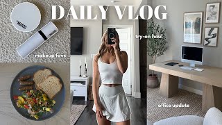 DAILY VLOG 🫶🏼 summer makeup office updates amp tryon haul [upl. by Aileen931]