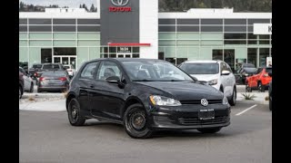 Black Used 2017 Volkswagen Golf Trendline Walkaround  Kelowna Toyota [upl. by Gardell]