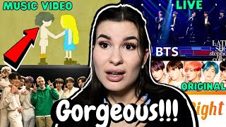 BTS  Make It Right Original Music Video Live at Stephen Colbert  REACTION perfection [upl. by Finegan]