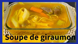 CUISINE CRÉOLE soupe de giraumon  soupe joumou [upl. by Anibas]