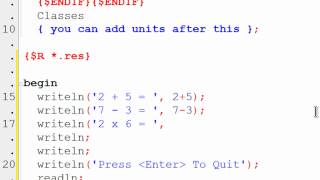 Free Pascal Program Tutorial 2  Math Examples  Lazarus [upl. by Billi]