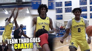 Team Thad GOES CRAZY Posters amp Dunks In Blowout Win  Full Game Highlights [upl. by Killarney]