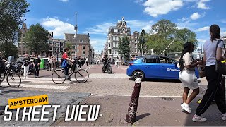 Busy street in Amsterdam [upl. by Bigford585]