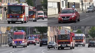 Werkfeuerwehr Forschungszentrum Einsatzfahrten Einsatzkräfte Jülich zu Einsatzübung [upl. by Rugen]