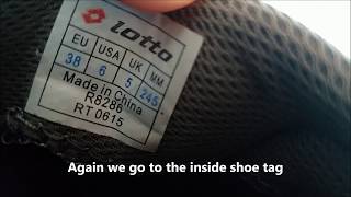 How to spot original Lotto sneakers manufacture date [upl. by Hephzibah]