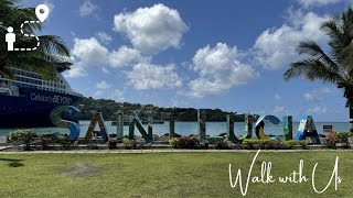 CASTRIES ST LUCIA  WALK WITH US  CARIBBEAN CRUISE  WALKING VIDEO [upl. by Janith]